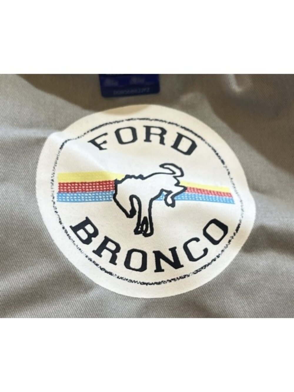 Ford Bronco Snap Button Bomber Jacket Men’s XXL - Light Gray/Black Trim - NWT - Picture 3 of 14